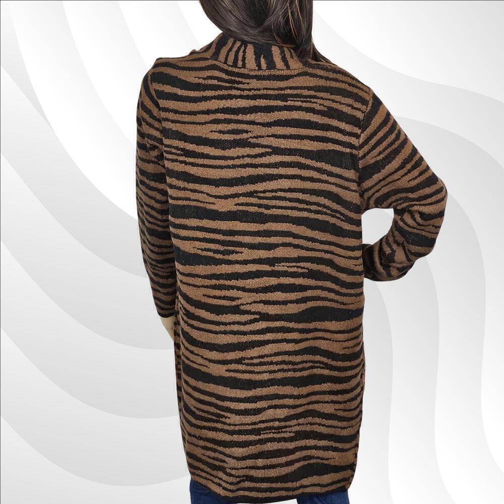 2/$30 Fortune + Ivy Animal Print Cardigan Size XL NWOT | Trendy & Cozy Layers - Picture 2 of 5